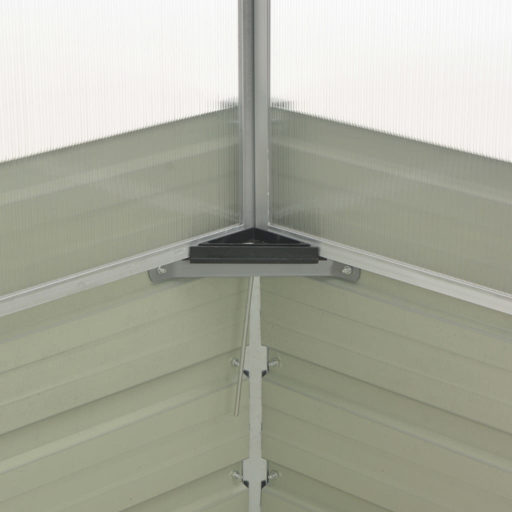 Θερμοκήπιο Σπορείο Ανθρακί 100x100x77 εκ. Γαλβανισμένος Χάλυβας - Pakobazaar