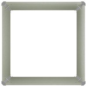 Ζαρντινιέρα Ψηλή Ανθρακί 100x100x77 εκ. Γαλβανισμένος Χάλυβας - Pakobazaar