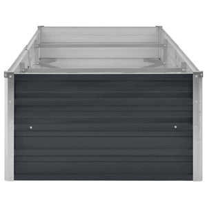 Ζαρντινιέρα Υπερυψωμένη Ανθρακί 240x80x45 εκ. Γαλβαν. Χάλυβας