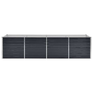 Ζαρντινιέρα Υπερυψωμένη Ανθρακί 320x80x77 εκ. Γαλβαν. Χάλυβας