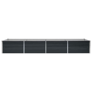 Ζαρντινιέρα Υπερυψωμένη Ανθρακί 320x80x45 εκ. Γαλβαν. Χάλυβας - Pakobazaar