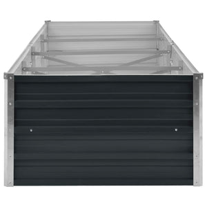Ζαρντινιέρα Υπερυψωμένη Ανθρακί 320x80x45 εκ. Γαλβαν. Χάλυβας - Pakobazaar
