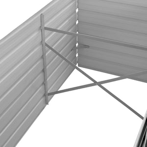 Ζαρντινιέρα Υπερυψωμένη Ανθρακί 320x80x45 εκ. Γαλβαν. Χάλυβας - Pakobazaar