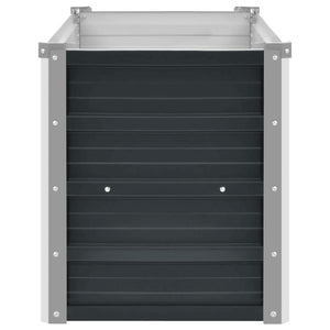 Ζαρντινιέρα Υπερυψωμένη Ανθρακί 160x40x45 εκ. Γαλβαν. Χάλυβας
