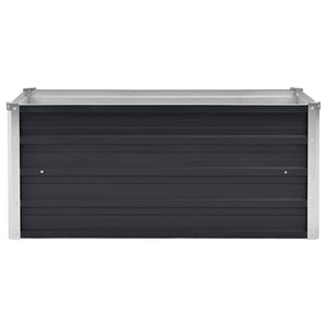 Ζαρντινιέρα Υπερυψωμένη Ανθρακί 100x40x45 εκ. Γαλβαν. Χάλυβας - Pakobazaar