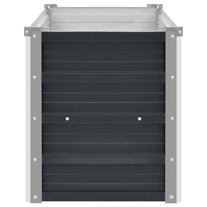 Ζαρντινιέρα Υπερυψωμένη Ανθρακί 100x40x45 εκ. Γαλβαν. Χάλυβας - Pakobazaar