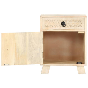 Κομοδίνο 40x30x50 εκ. από Μασίφ Ξύλο Μάνγκο - Pakobazaar