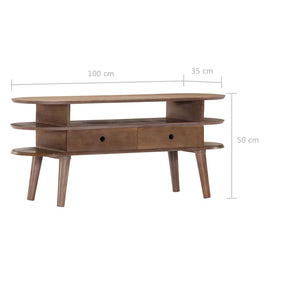 Έπιπλο Τηλεόρασης 110x35x50 εκ. από Μασίφ Ξύλο Ακακίας - Pakobazaar