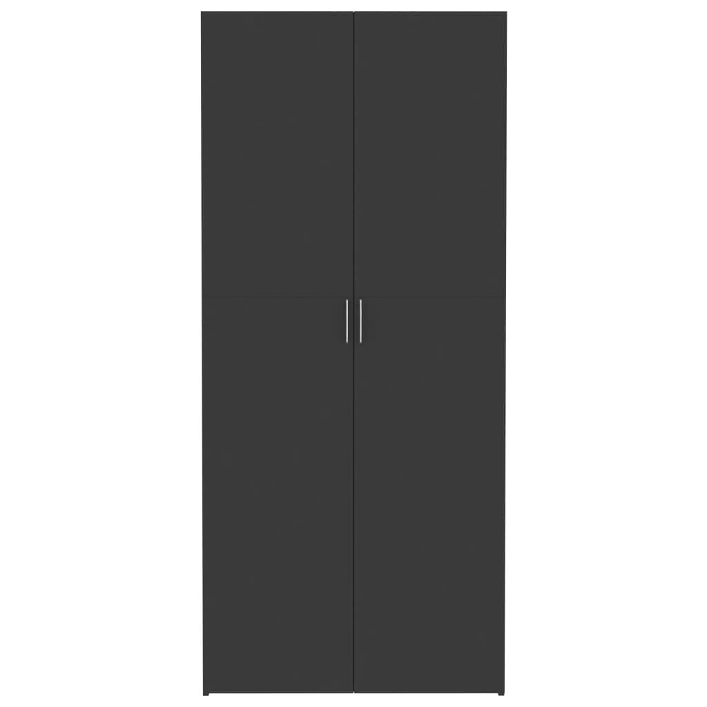 Ντουλάπα Γκρι 80 x 35,5 x 180 εκ. από Επεξ. Ξύλο