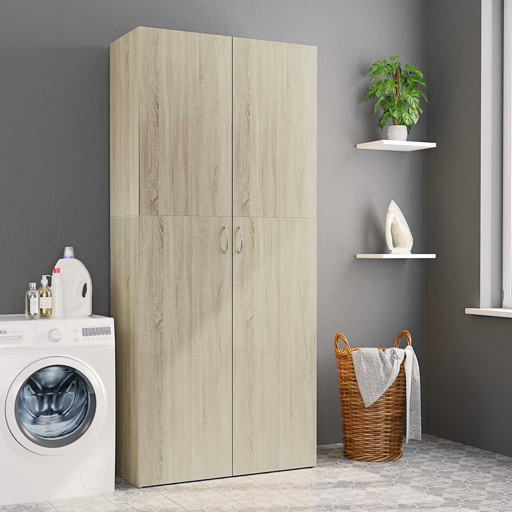 Ντουλάπα Χρώμα Sonoma Δρυς 80 x 35,5 x 180 εκ. από Μοριοσανίδα