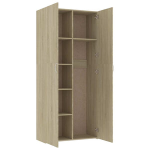 Ντουλάπα Χρώμα Sonoma Δρυς 80 x 35,5 x 180 εκ. από Μοριοσανίδα