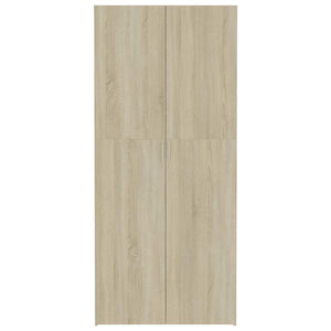 Ντουλάπα Χρώμα Sonoma Δρυς 80 x 35,5 x 180 εκ. από Μοριοσανίδα