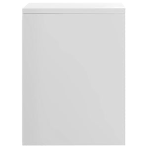 Κομοδίνο Γυαλιστερό Λευκό 40 x 30 x 40 εκ. από Επεξ. Ξύλο - Pakobazaar
