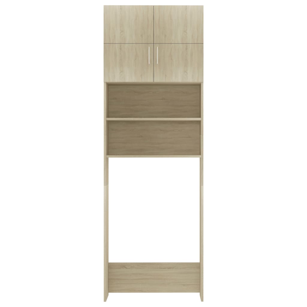 Ντουλάπι Πλυντηρίου Χρώμα Sonoma Δρυς 64x25,5x190εκ Επεξ. Ξύλο