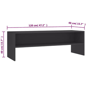 Έπιπλο Τηλεόρασης Γκρι 120 x 40 x 40 εκ. από Επεξ. Ξύλο