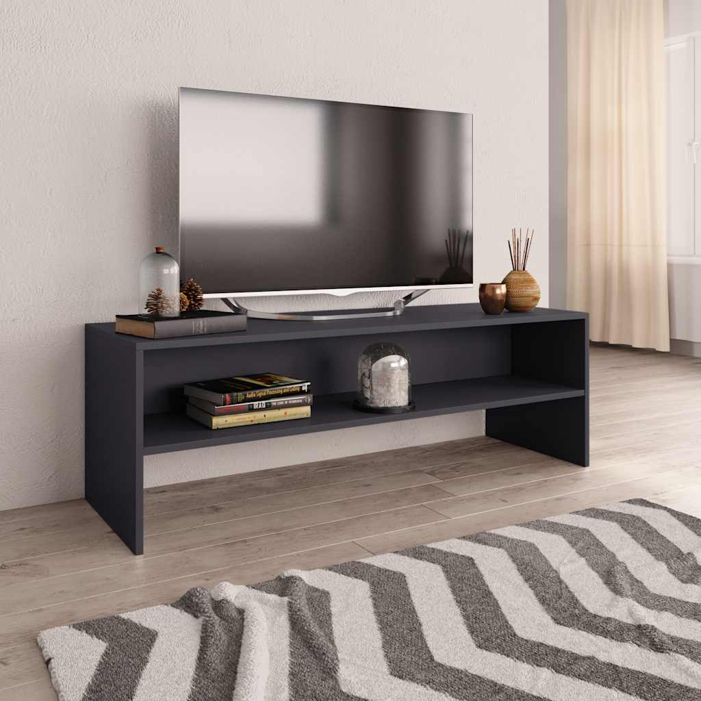 Έπιπλο Τηλεόρασης Γκρι 120 x 40 x 40 εκ. από Επεξ. Ξύλο