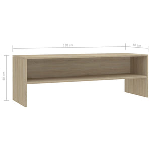 Έπιπλο Τηλεόρασης Sonoma Δρυς 120x40x40 εκ. από Επεξ. Ξύλο