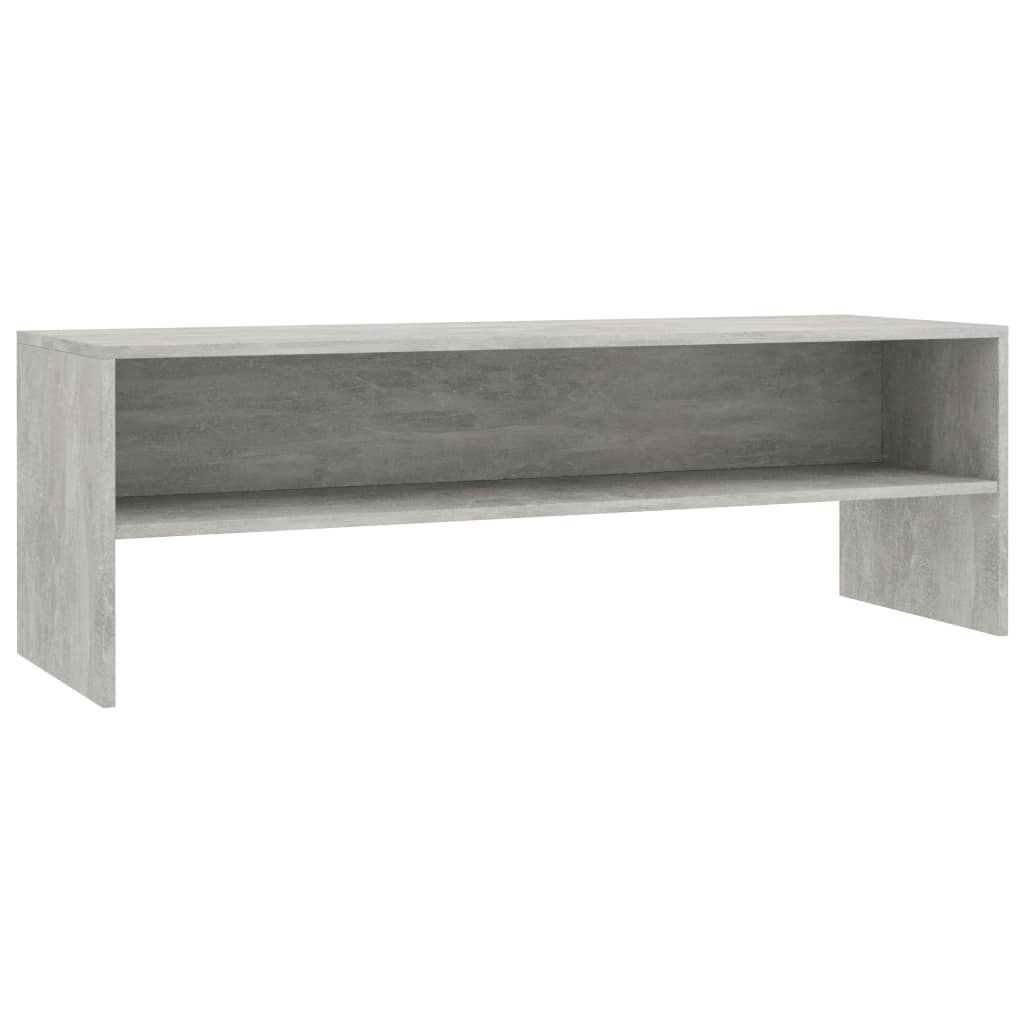 Έπιπλο Τηλεόρασης Γκρι Σκυροδέματος 120x40x40 εκ. Επεξ. Ξύλο
