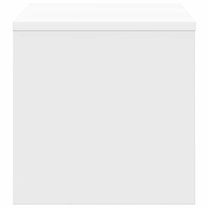 Κομοδίνο Λευκό 40 x 30 x 30 εκ. από Επεξ. Ξύλο