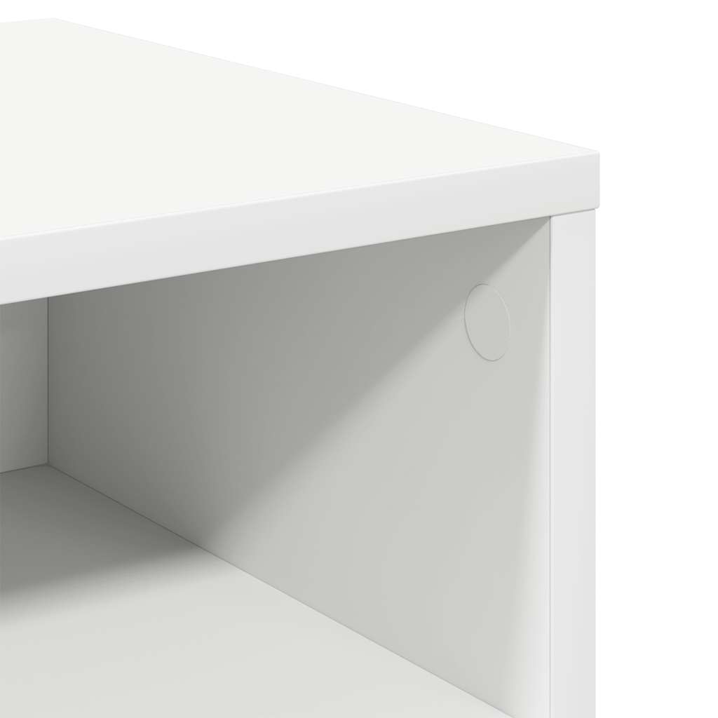 Κομοδίνα 2 τεμ. Λευκά 40 x 30 x 30 εκ. από Επεξ. Ξύλο - Pakobazaar
