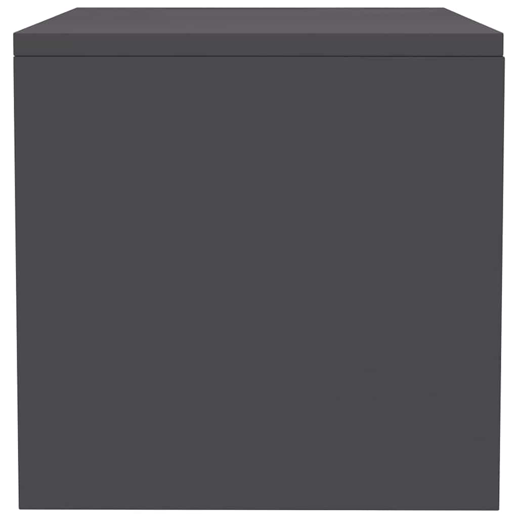 Κομοδίνα 2 τεμ. Γκρι 40 x 30 x 30 εκ. από Μοριοσανίδα