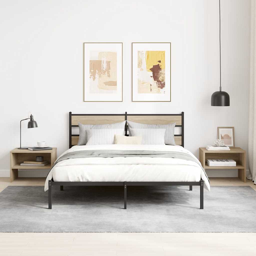 Κομοδίνο Χρώμα Sonoma Δρυς 40 x 30 x 30 εκ. από Επεξ. Ξύλο