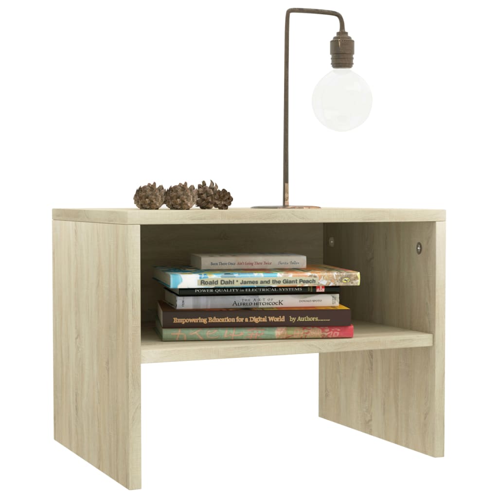 Κομοδίνα 2 τεμ. Sonoma Δρυς 40 x 30 x 30 εκ. από Επεξ. Ξύλο - Pakobazaar