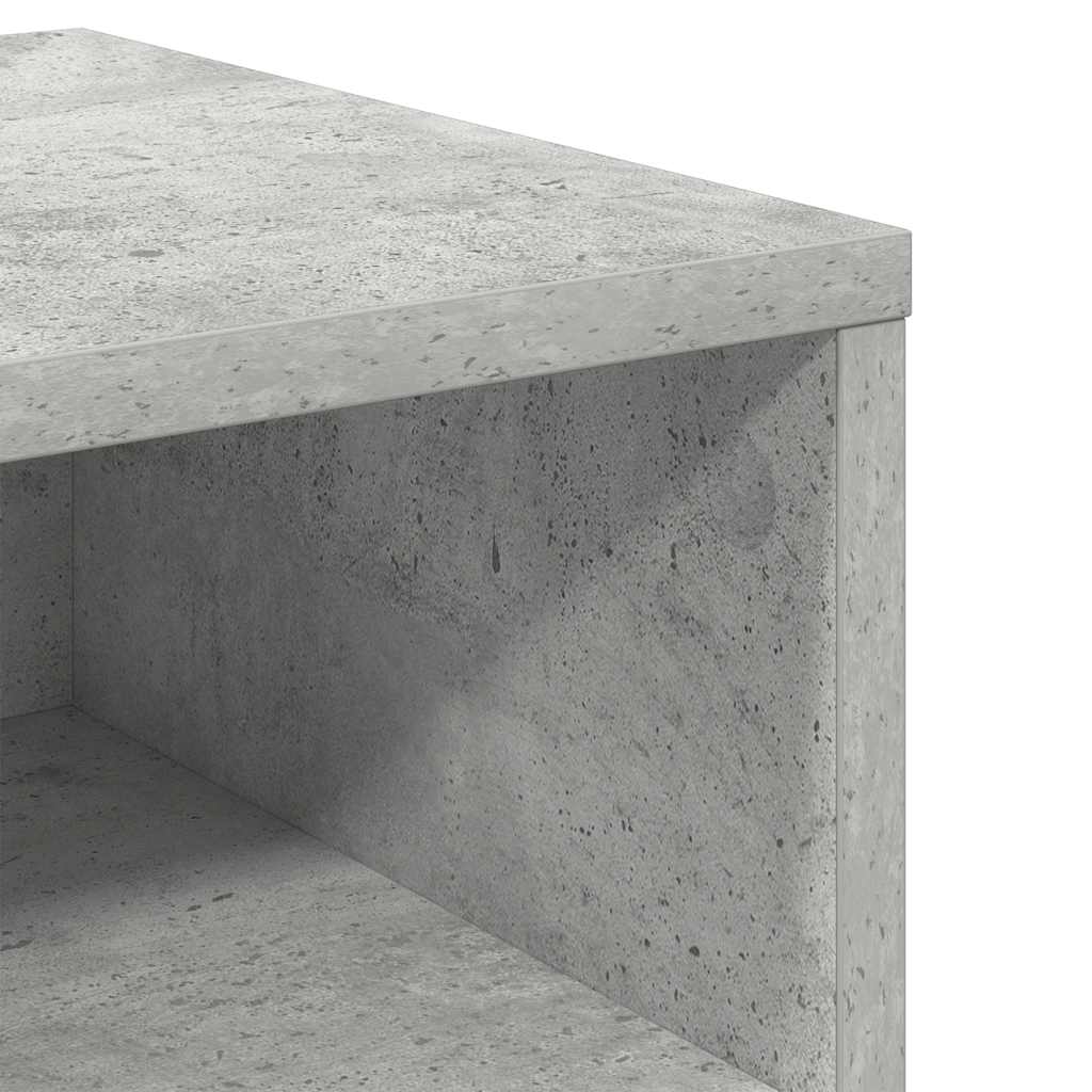 Κομοδίνο Γκρι του Σκυροδέματος 40 x 30 x 30 εκ. από Επεξ. Ξύλο