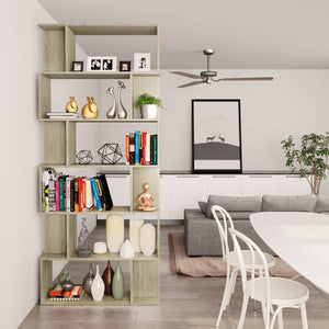 Βιβλιοθήκη/Διαχωριστικό Sonoma Δρυς 80x24x192 εκ. Επεξ. Ξύλο