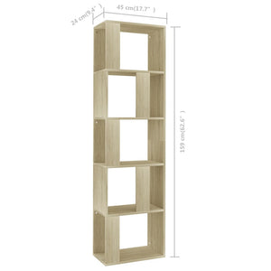 Βιβλιοθήκη/Διαχωριστικό Sonoma Δρυς 45x24x159 εκ. Επεξ. Ξύλο