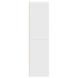 Βιβλιοθήκη/Έπιπλο Τηλεόρασης Λευκό 36x30x114 εκ. Επεξ. Ξύλο