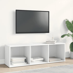 Βιβλιοθήκη/Έπιπλο Τηλεόρασης Λευκό 36x30x114 εκ. Επεξ. Ξύλο