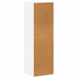Βιβλιοθήκη/Έπιπλο Τηλεόρασης Λευκό 36x30x114 εκ. Επεξ. Ξύλο