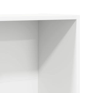 Βιβλιοθήκη/Έπιπλο Τηλεόρασης Λευκό 36x30x114 εκ. Επεξ. Ξύλο
