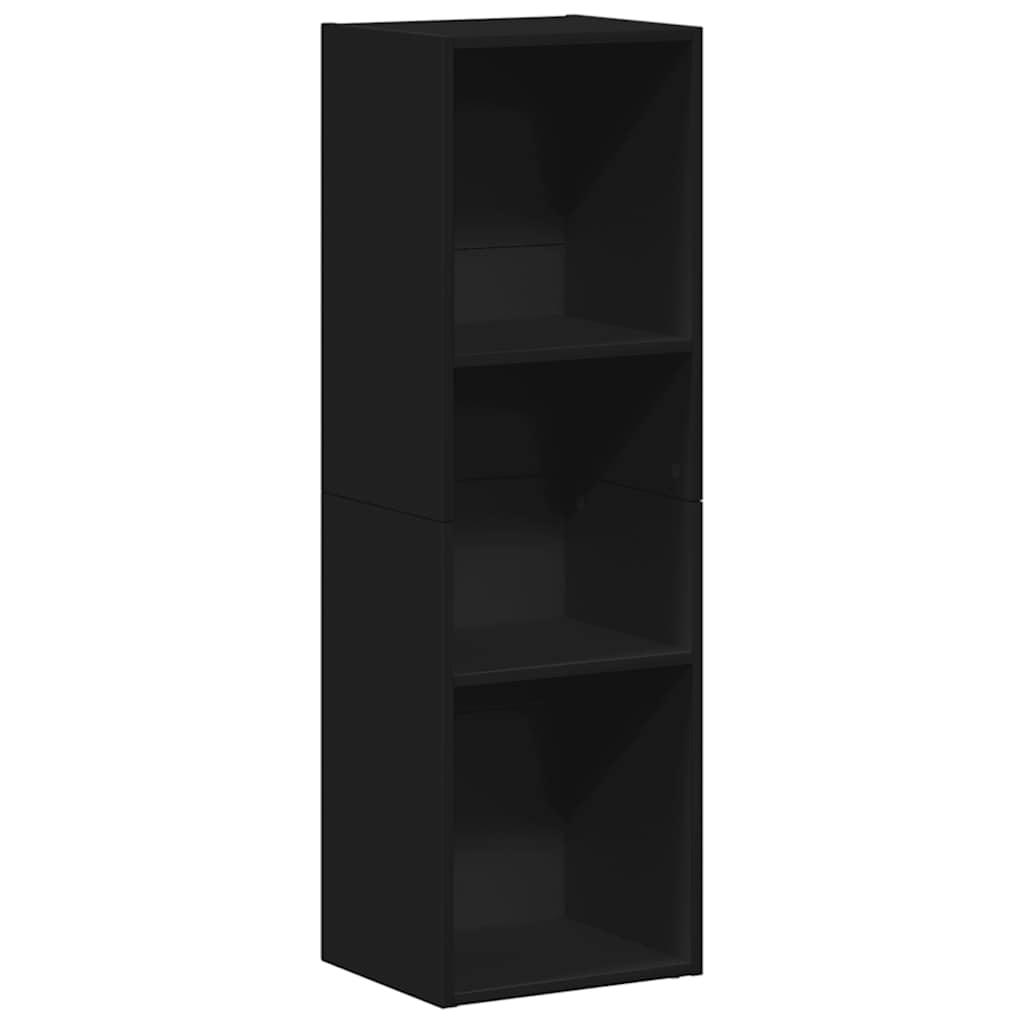 Βιβλιοθήκη/Έπιπλο Τηλεόρασης Μαύρο 36x30x114 εκ. Μοριοσανίδα - Pakobazaar