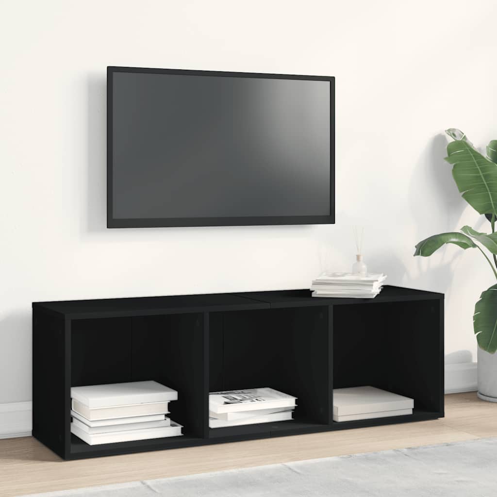 Βιβλιοθήκη/Έπιπλο Τηλεόρασης Μαύρο 36x30x114 εκ. Μοριοσανίδα - Pakobazaar