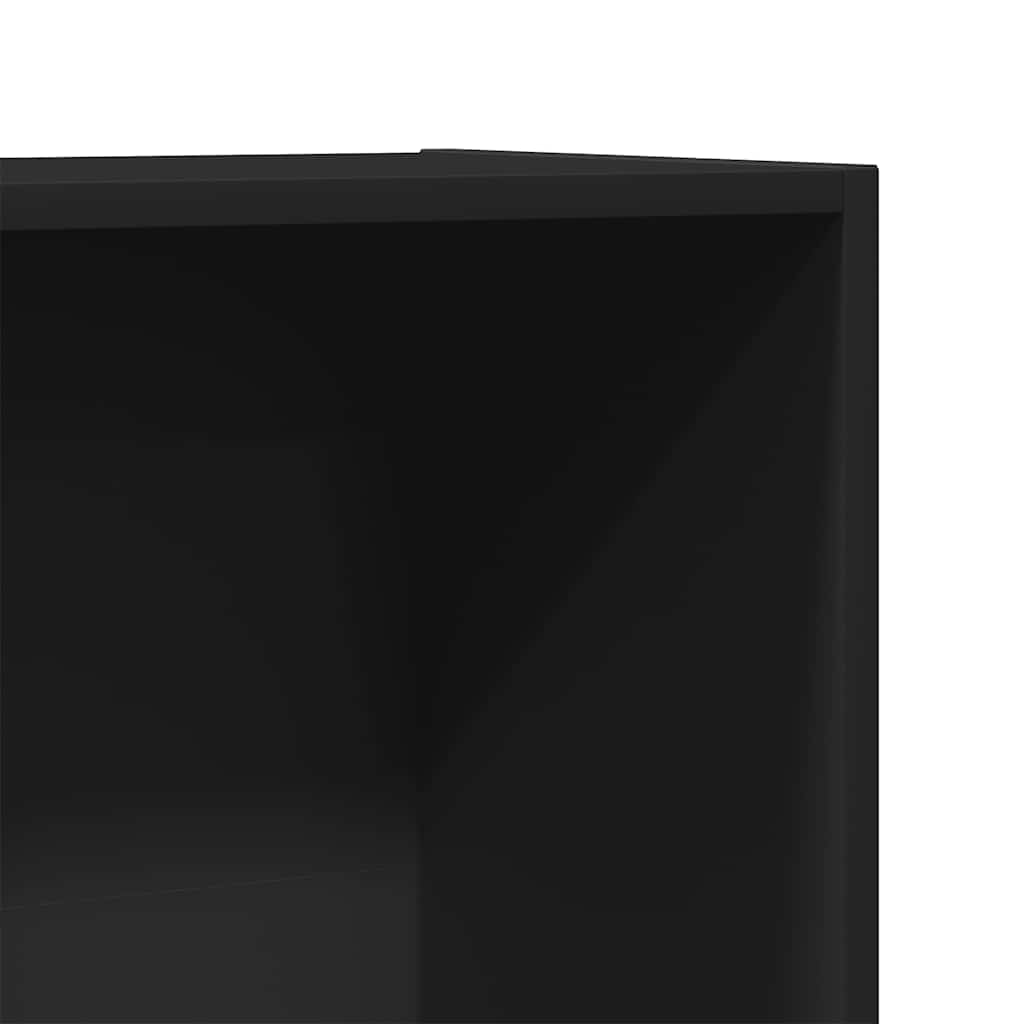 Βιβλιοθήκη/Έπιπλο Τηλεόρασης Μαύρο 36x30x114 εκ. Μοριοσανίδα - Pakobazaar