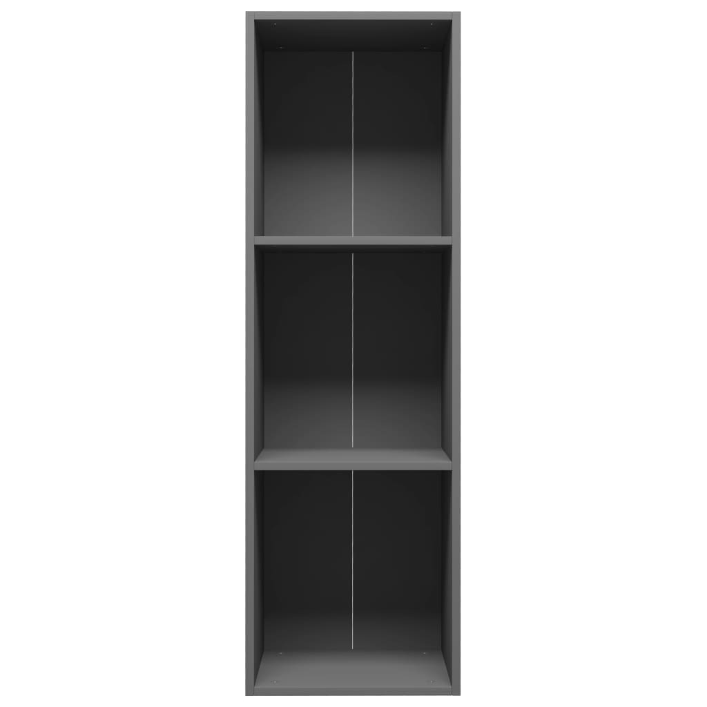 Βιβλιοθήκη/Έπιπλο Τηλεόρασης Γκρι 36x30x114 εκ. Μοριοσανίδα