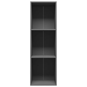 Βιβλιοθήκη/Έπιπλο Τηλεόρασης Γκρι 36x30x114 εκ. Μοριοσανίδα