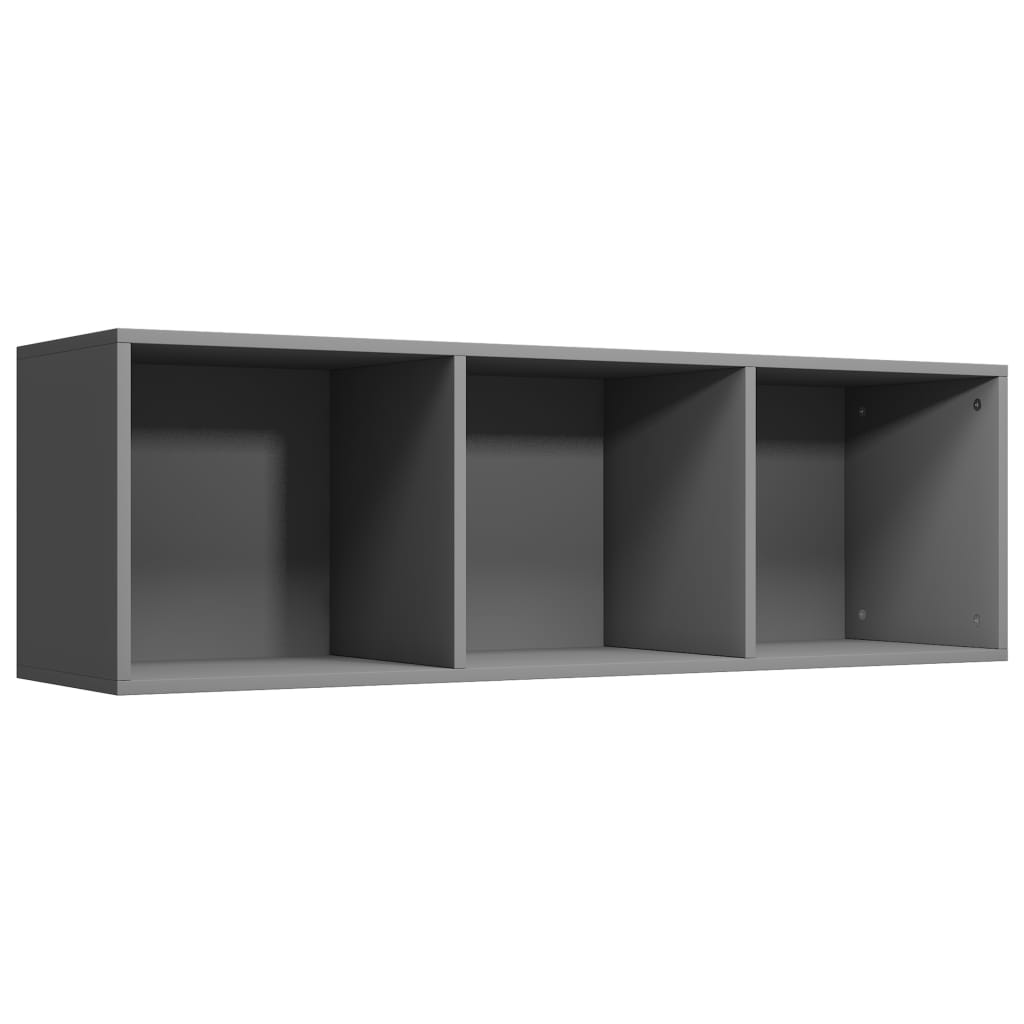 Βιβλιοθήκη/Έπιπλο Τηλεόρασης Γκρι 36x30x114 εκ. Μοριοσανίδα