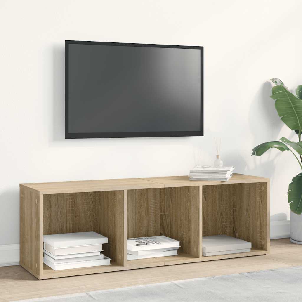 Βιβλιοθήκη/Έπιπλο TV Sonoma Δρυς 36x30x114 εκ. από Μοριοσανίδα