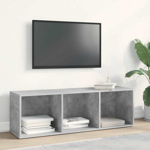 Βιβλιοθήκη/Έπιπλο TV Γκρι Σκυροδέματος 36x30x114 εκ Επεξ. Ξύλο