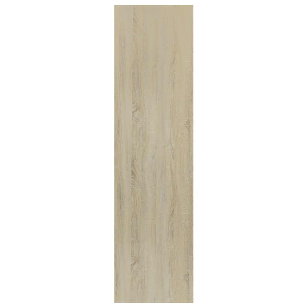 Βιβλιοθήκη/Έπιπλο TV Λευκό/Sonoma Δρυς 36x30x114 εκ Επεξ. Ξύλο