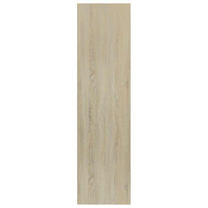 Βιβλιοθήκη/Έπιπλο TV Λευκό/Sonoma Δρυς 36x30x114 εκ Επεξ. Ξύλο