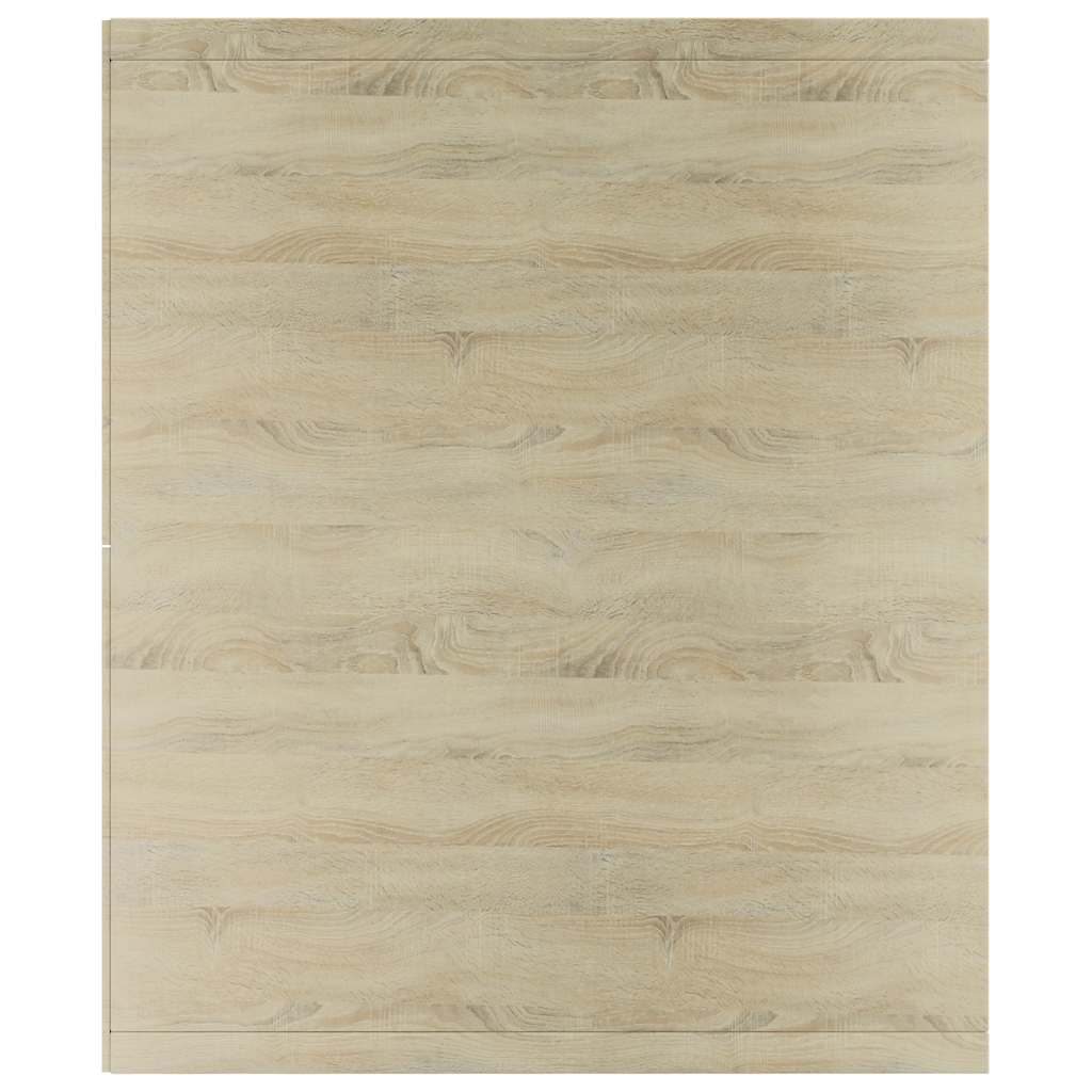 Βιβλιοθήκη/Έπιπλο TV Λευκό/Sonoma Δρυς 36x30x114 εκ Επεξ. Ξύλο