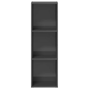 Βιβλιοθήκη/Έπιπλο TV Γυαλιστερό Γκρι 36x30x114 εκ. Επεξ. Ξύλο - Pakobazaar