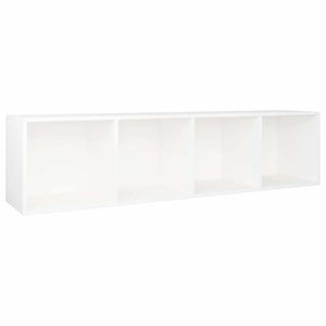 Βιβλιοθήκη/Έπιπλο Τηλεόρασης Λευκό 36x30x143 εκ. Επεξ. Ξύλο