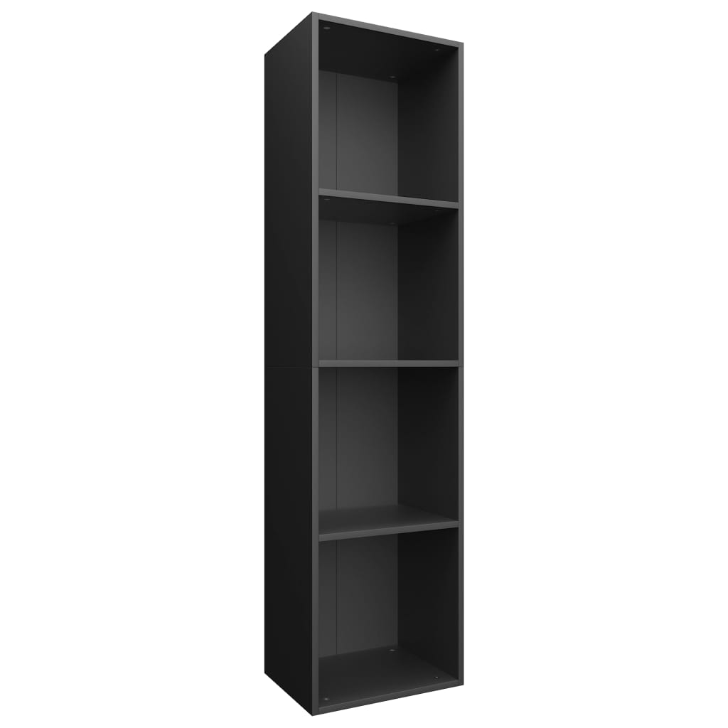 Βιβλιοθήκη/Έπιπλο Τηλεόρασης Μαύρο 36x30x143 εκ. Επεξ. Ξύλο