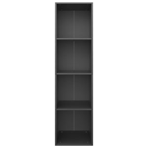 Βιβλιοθήκη/Έπιπλο Τηλεόρασης Μαύρο 36x30x143 εκ. Επεξ. Ξύλο