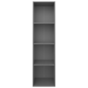 Βιβλιοθήκη/Έπιπλο Τηλεόρασης Γκρι 36x30x143 εκ. Μοριοσανίδα